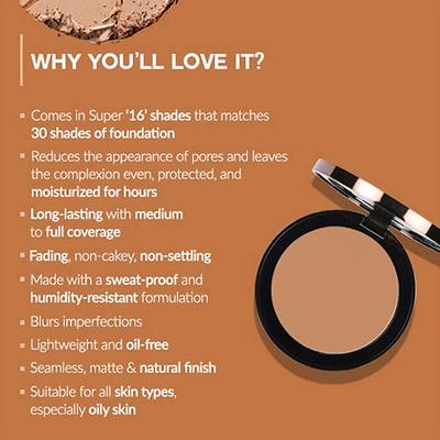 Colorbar 24 Hrs Wear Weightless Powder Foundation-PF014 10 gm - Compact Powder