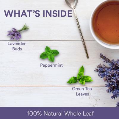 The Tea Ark Organic Lavender Tea - Mint 50 gm (Tin) - Green/Herbal Teas