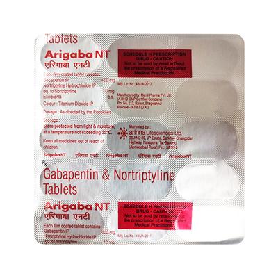 ARIGABA NT Tablet 15's - Neuropathic Pain-Dru