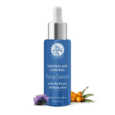 The Mom's Co. Natural Age Control Face Serum with The Power Of Bakuchiol Repairs & Smoothens 30ml - Face Serum