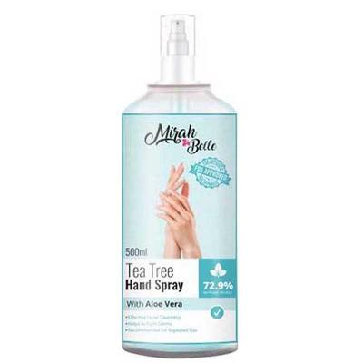 Mirah Belle Tea Tree Aloe Vera Hand Rub Sanitizer Spray 500 ml - Hand Sanitizer