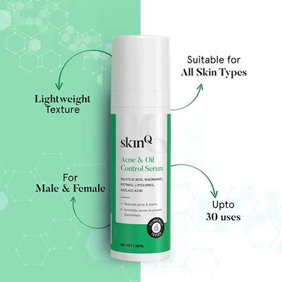 SkinQ Oil & Acne Control Elixir Face Serum 30 ml - Face Gels