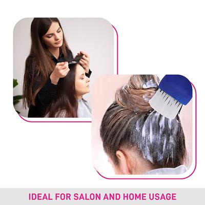 Vega Bleach Hair Brush for Hair Coloring, Dye, Mehendi Hair Brush, Purple, (VC3BB-01) 2's - Hair Combs