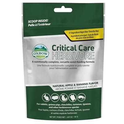 Oxbow Critical Care Herbivore Pet Supplement - Apple & Banana Flavor 141 g - Feed Supplement