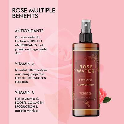 The Love Co. Face Mist - Rose Water 200 ml - Face Mists