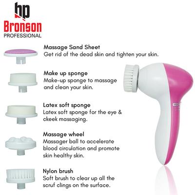 Bronson Professional 5 In 1 Body And Face Compact Beauty Care Massage And Exfoliation Tool 1's - Derma Rollers