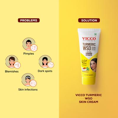 Vicco Turmeric Wso Skin Cream 15 gm - Face Creams