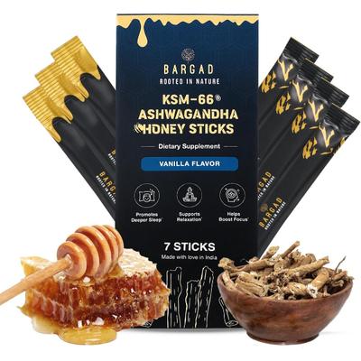 Bargad KSM-66 Ashwagandha Honey Sticks - Vanilla Flavour 7's - Speciality Medicines