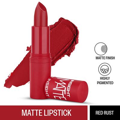Insight Cosmetics Matte Lipstick - Red Rust 4.2 gm - Lipsticks