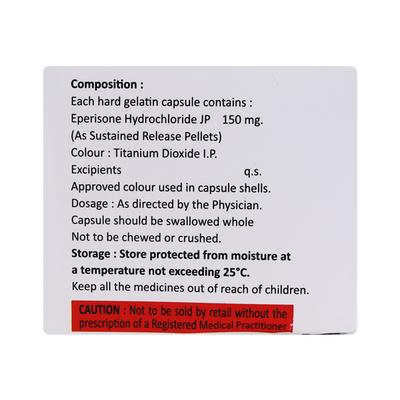 EPERIFEN SOLO Capsule 10's - Muscle Cramps/Spasticity-Mus