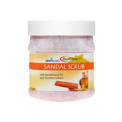 Gemblue Biocare Sandal Face and Body Scrub 500 ml - Scrubs & Exfoliants