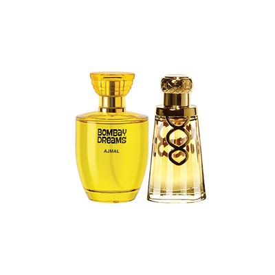 Ajmal Bombay Dreams EDP Floral Fruity Perfume And Khallab EDP Woody Oudh Perfume 150 ml - Perfumes (Edt/Edp)
