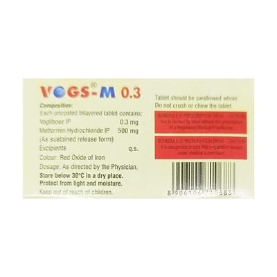 VOGS M 0.3 Tablet 15's - Diabetes-Ant