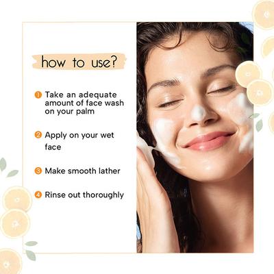 Keya Seth Aromatherapy Orange Facewash, Vitamin C Enriched, SLS Free, Mild Foaming, Brightening Detox 100 ml - Face Wash & Cleansers