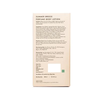 Mcaffeine Summer Breeze Perfume Body Lotion With Niacinamide and Cocoa Butter, Fresh Aquatic Fragrance 300 ml - Creams/Oils/Lotions