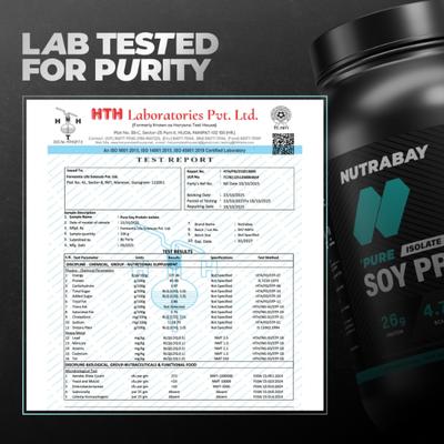 Nutrabay Pure Soy Protein Isolate - Unflavoured 1 kg - Weight Loss