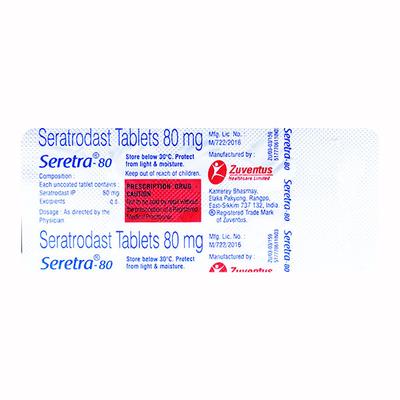 Seretra 80mg Tablet 10'S - Asthma/COPD-Ast