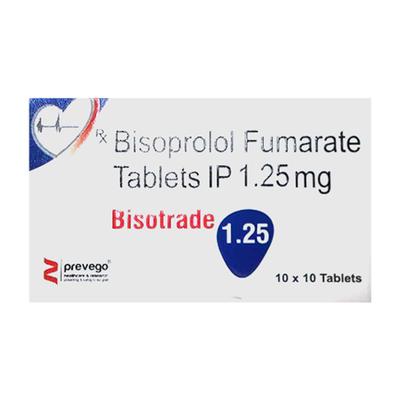 BISOTRADE 1.25 Tablet 10's - Hypertension-Bet