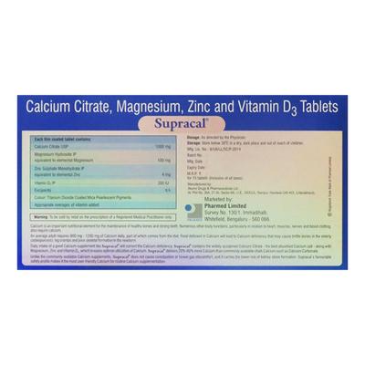 Supracal Tablet 15'S - Supplements-Cal