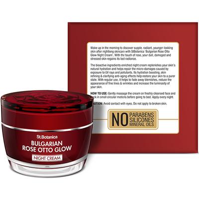 Stbotanica Bulgarian Rose Otto Glow Night Cream Brightening, Hydrating & Nourishing 50 gm - Night Cream