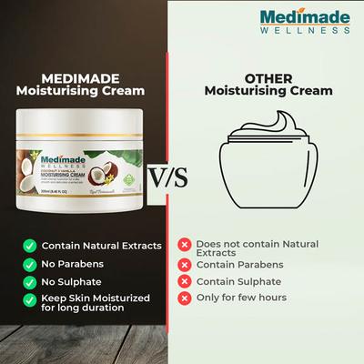 Medimade Coconut & Vanilla Moisturising Cream (Pack of 2) 1's - Face Moisturizers
