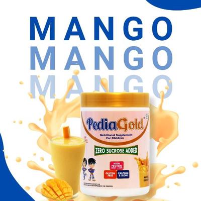 PediaGold Zero Added Sucrose Complete Nutrition Powder for Children - Mango Flavour 400 g - Protein Drink