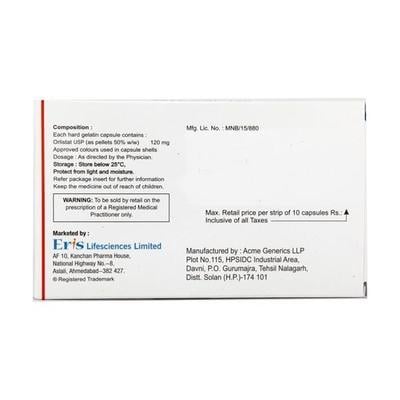 Orlean 120mg Capsule 10'S - Obesity