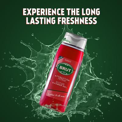 Brut Attraction Total All-In-One Hair & Body Shower Gel 500 ml - Shower Gels & Body Wash