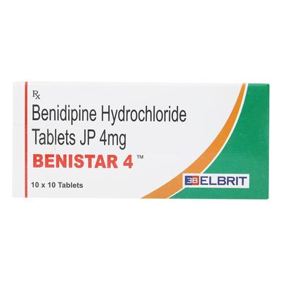 BENISTAR 4mg Tablet 10's - Hypertension-Cal