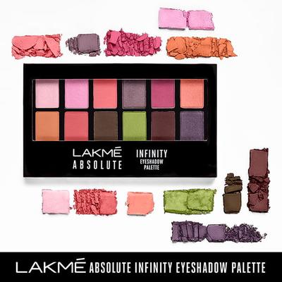 Lakme Absolute Infinity Eye Shadow Palette Pink Paradise 12 Gm - Eye Shadow Palettes