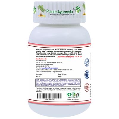 Planet Ayurveda Pile Off Capsules 60's - Speciality Medicines