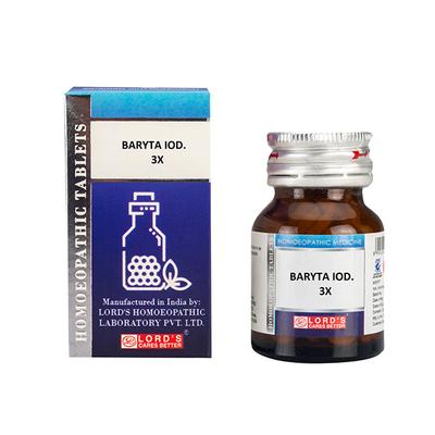 Lord's Trituration Baryta Iod 3X Tablet 25 gm - Bio-Chemic