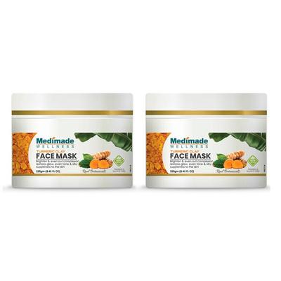 Medimade Turmeric Clay Face Mask (Pack of 2) 1's - Masks & Peels
