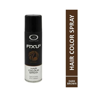 Fashion Colour Hair Colour Spray, Dark Brown 150 ml - Hair Sprays & Mists