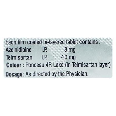 TELMED AZ 40 Tablet 10's - Hypertension-Ana