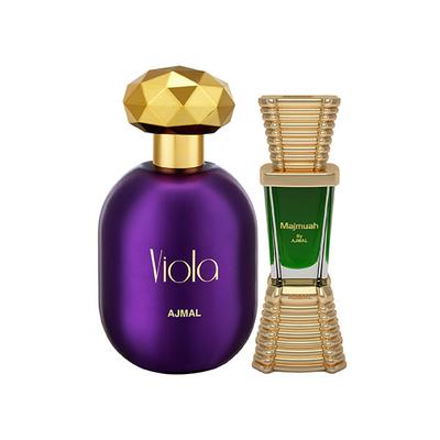 Ajmal Viola EDP Fruity Floral Perfume And Majmua Concentrated Perfume Oil Oriental 85 ml - Perfumes (Edt/Edp)