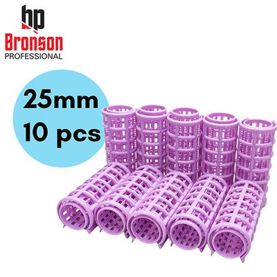 Bronson Professional Roller Curlers Clips For Women (Pack of 10 X 25mm) 1's - Rollers & Curlers