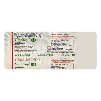 Voliphage 0.3mg Tablet 10'S - Diabetes-Ant