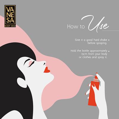 Vanesa Shero Deodorant Body Spray 150 ml - Women Deodorants/Roll-Ons