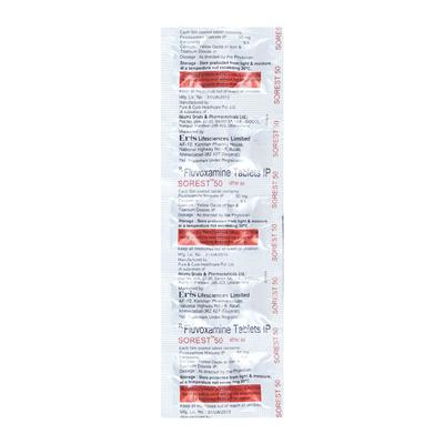 Sorest 50mg Tablet 10'S - Depression-Ant