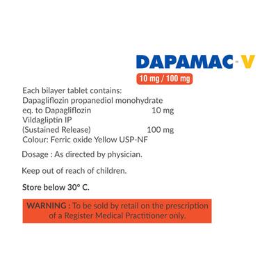 DAPAMAC V 10/100 Tablet 10's - Diabetes-Ant