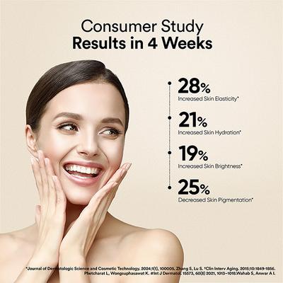 Wellbeing Nutrition Skin Fuel Pro+ Glutathione, Vit C & E, Anti-aging, Valencia Orange - 28 Servings  1's - Hair & Skin