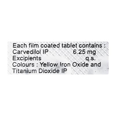 Carvil 6.25mg Tablet 10'S - Hypertension-Bet