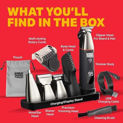 Bombay Shaving Company 11 in 1 Multi Grooming Full Body Trimmer for Men with Beard Styling Pen 200's - Trimmers