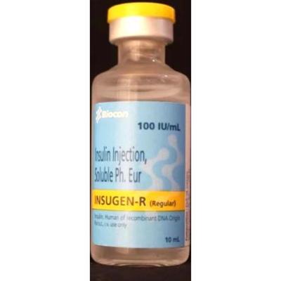 Insugen R 100IU Injection 1X10ml - Diabetes-Ins