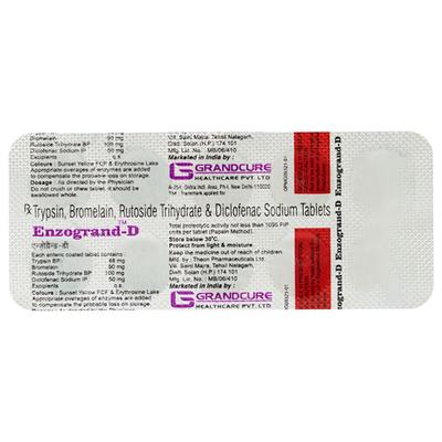 ENZOGRAND D Tablet 10's - Pain relief-Nsa