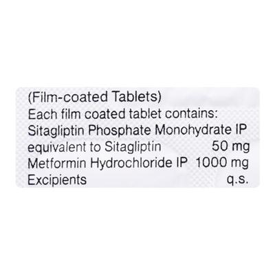 SITARED M 50/1000 Tablet 15's - Diabetes-Ant