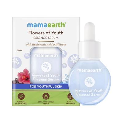 Mamaearth Flowers of Youth Essence Serum For Smooth Skin with Hyaluronic Acid & Hibiscus for Youthful Skin 30 ml - Face Serum