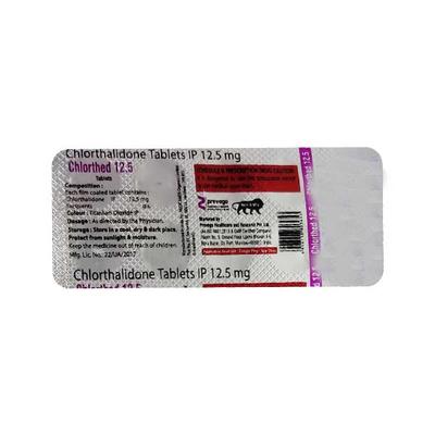 CHLORTHED 12.5 Tablet 10's - Hypertension-Diu