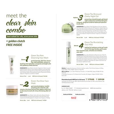 Plum Green Tea Glow Pack Gift Set 255 gm - Facial Kits